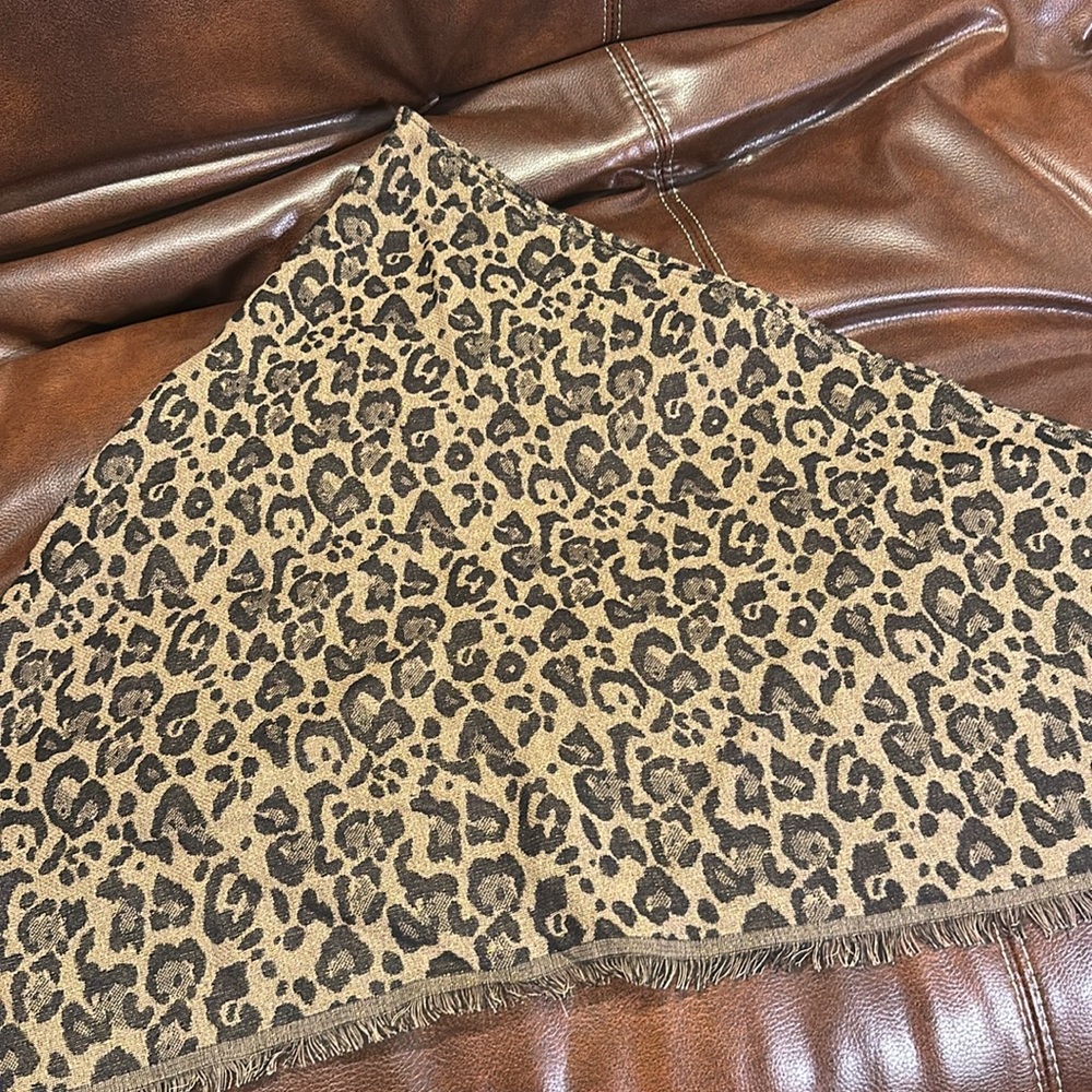 Leopard Print Scarf